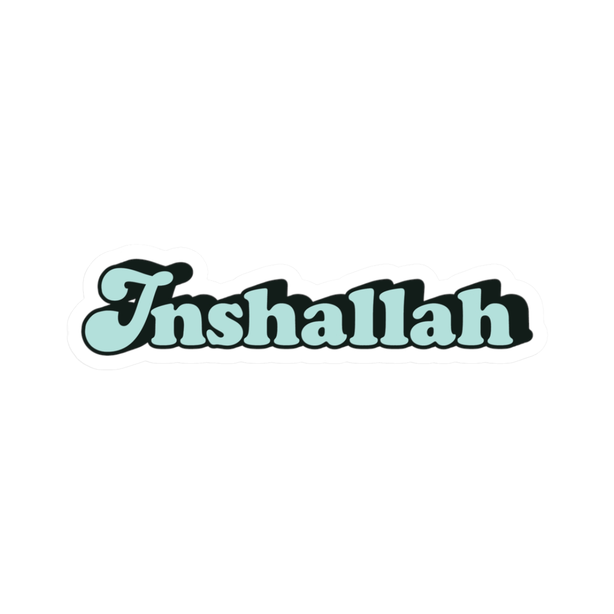 DRAMA Blue Inshallah Sticker