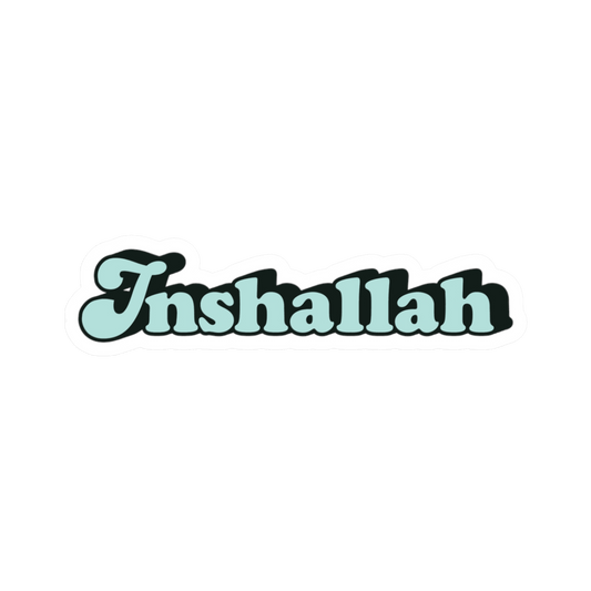 DRAMA Blue Inshallah Sticker