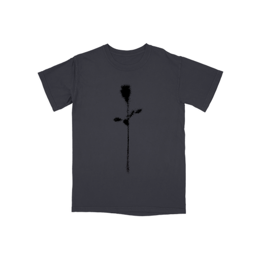 FADED ROSE TEE - GRAPHITE