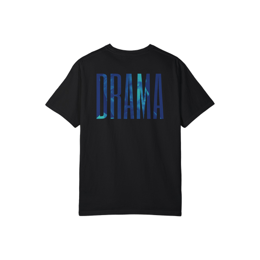 Front side view of DRAMA Rose Logo Tee
