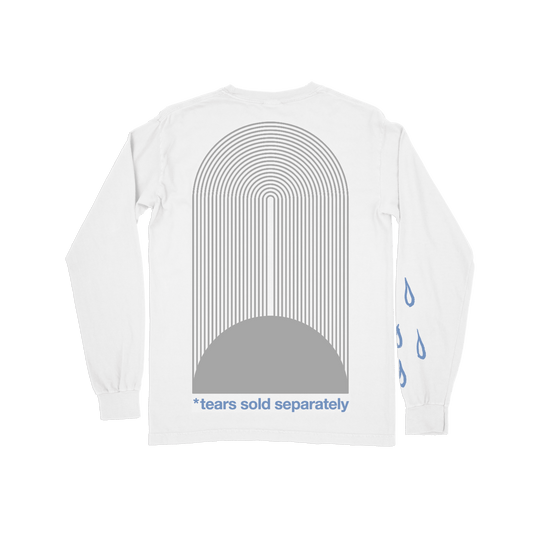 Back side view of DRAMA Tears Sold Separately Long Sleeve Tee