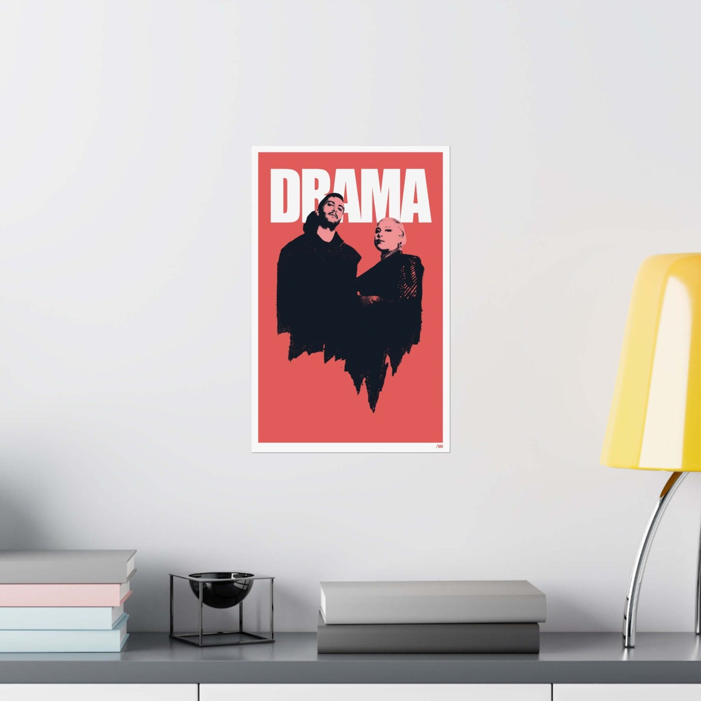 DRAMA Vamp Poster hanging on a wall