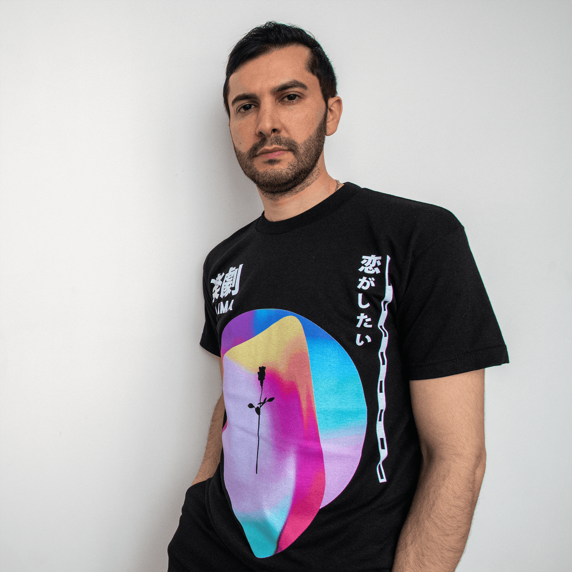 Nael wearing DRAMA Love Tee