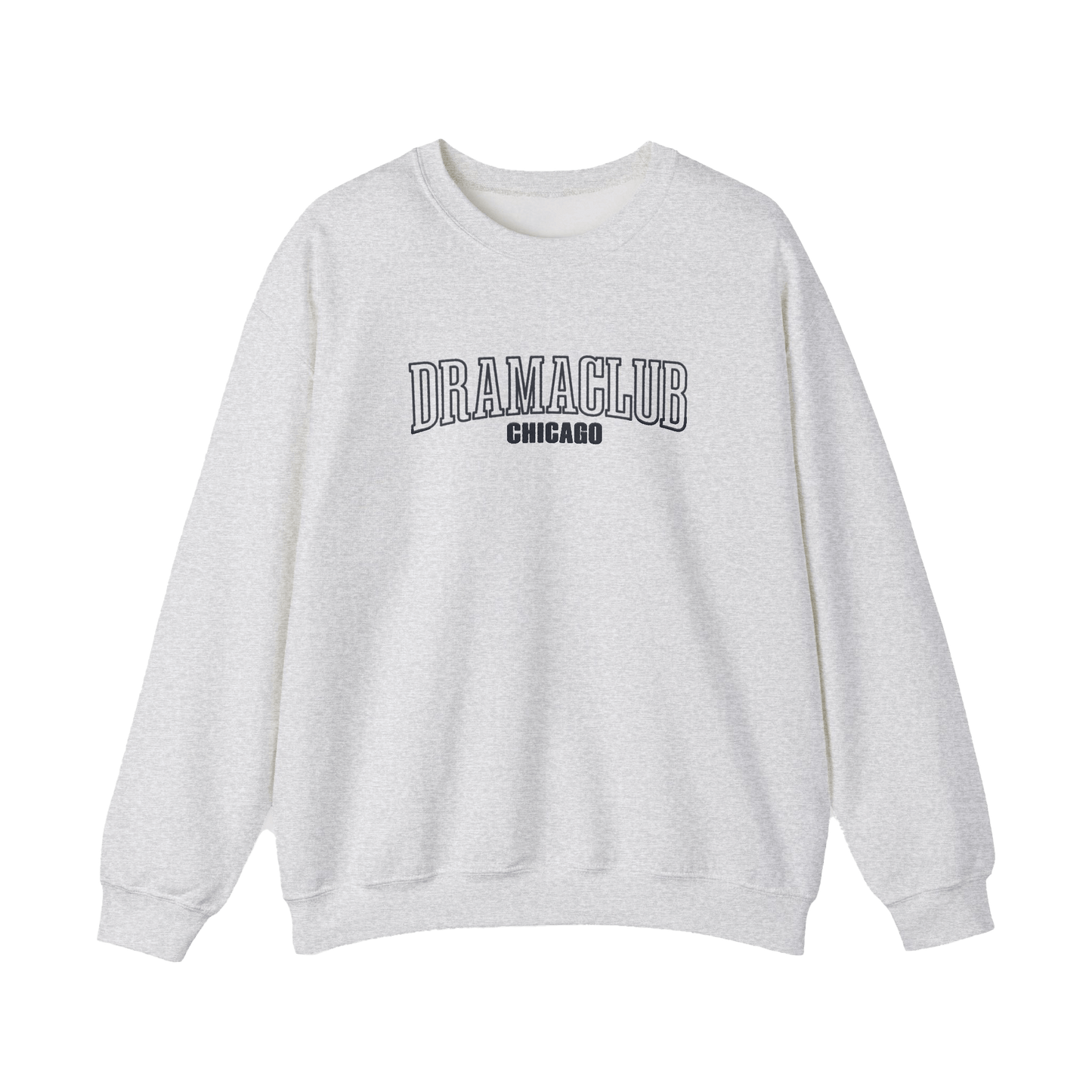 DRAMA CLUB Chicago Jersey de cuello redondo bordado - Gris
