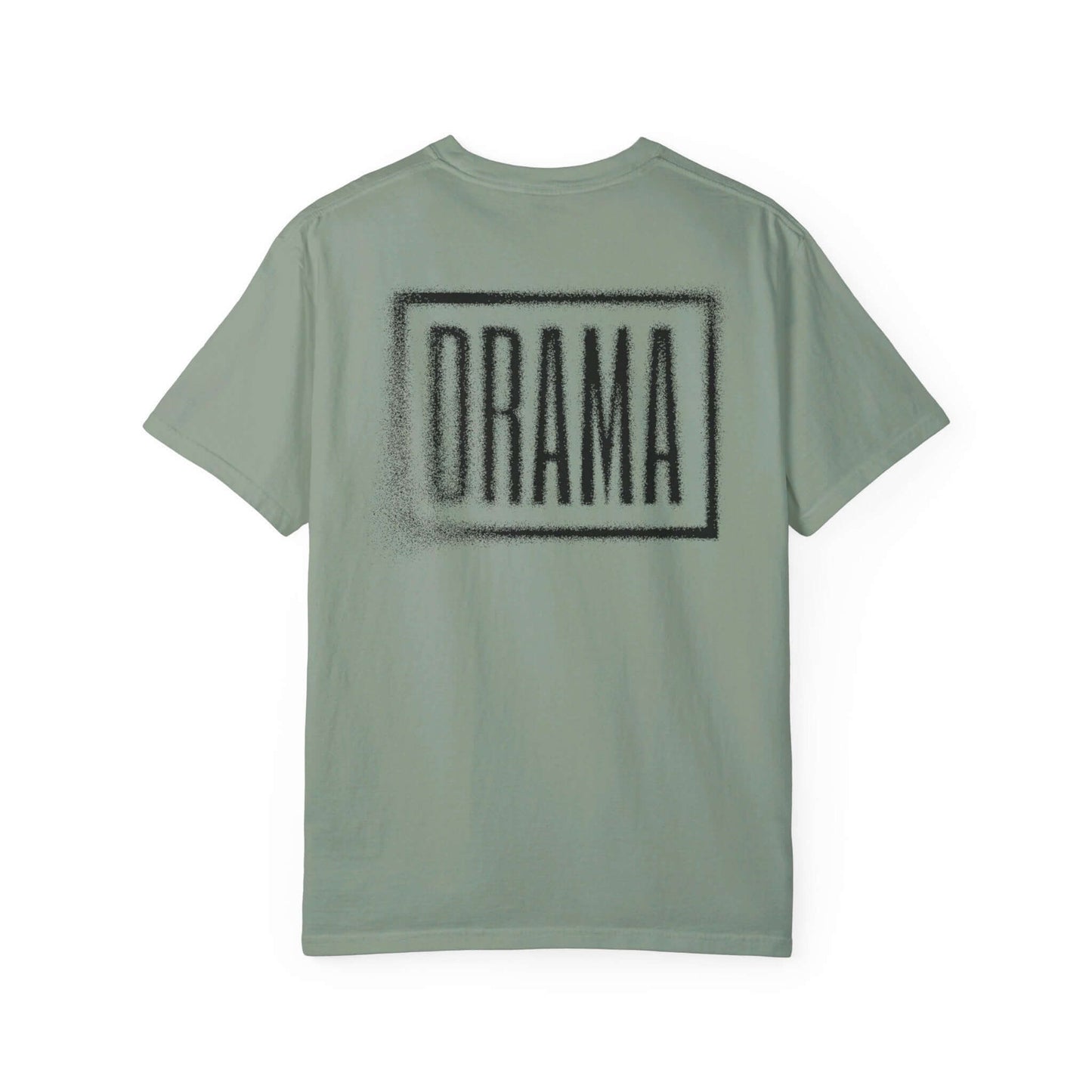 Back view of DRAMA Faded Rose Tee in bay