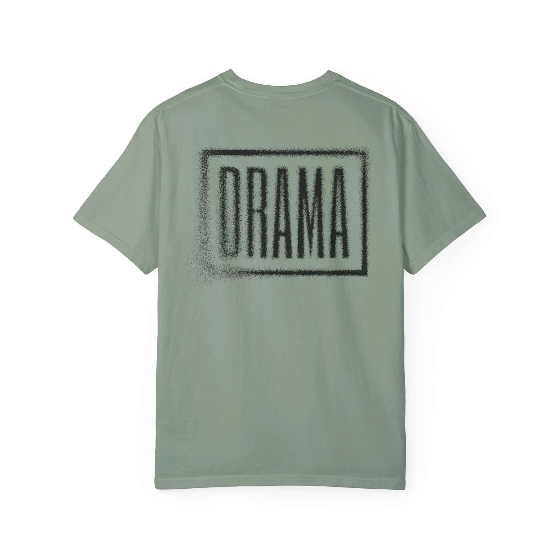 Back view of DRAMA Faded Rose Tee in bay
