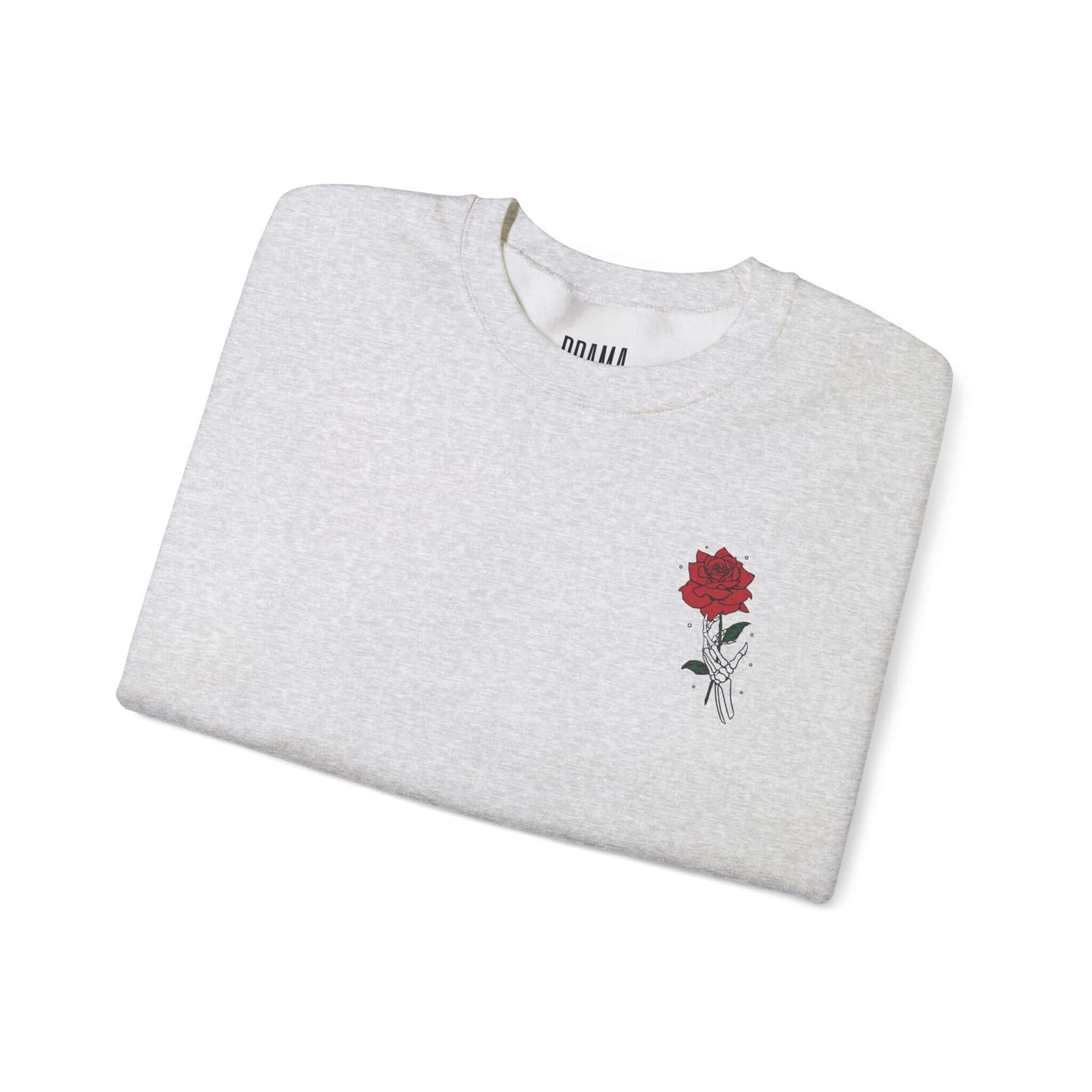 Front folded view of DRAMA Lovers Crewneck