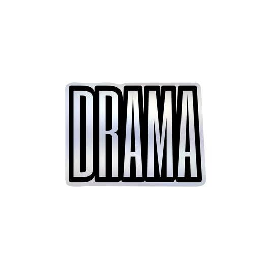 DRAMA Holographic Logo Sticker
