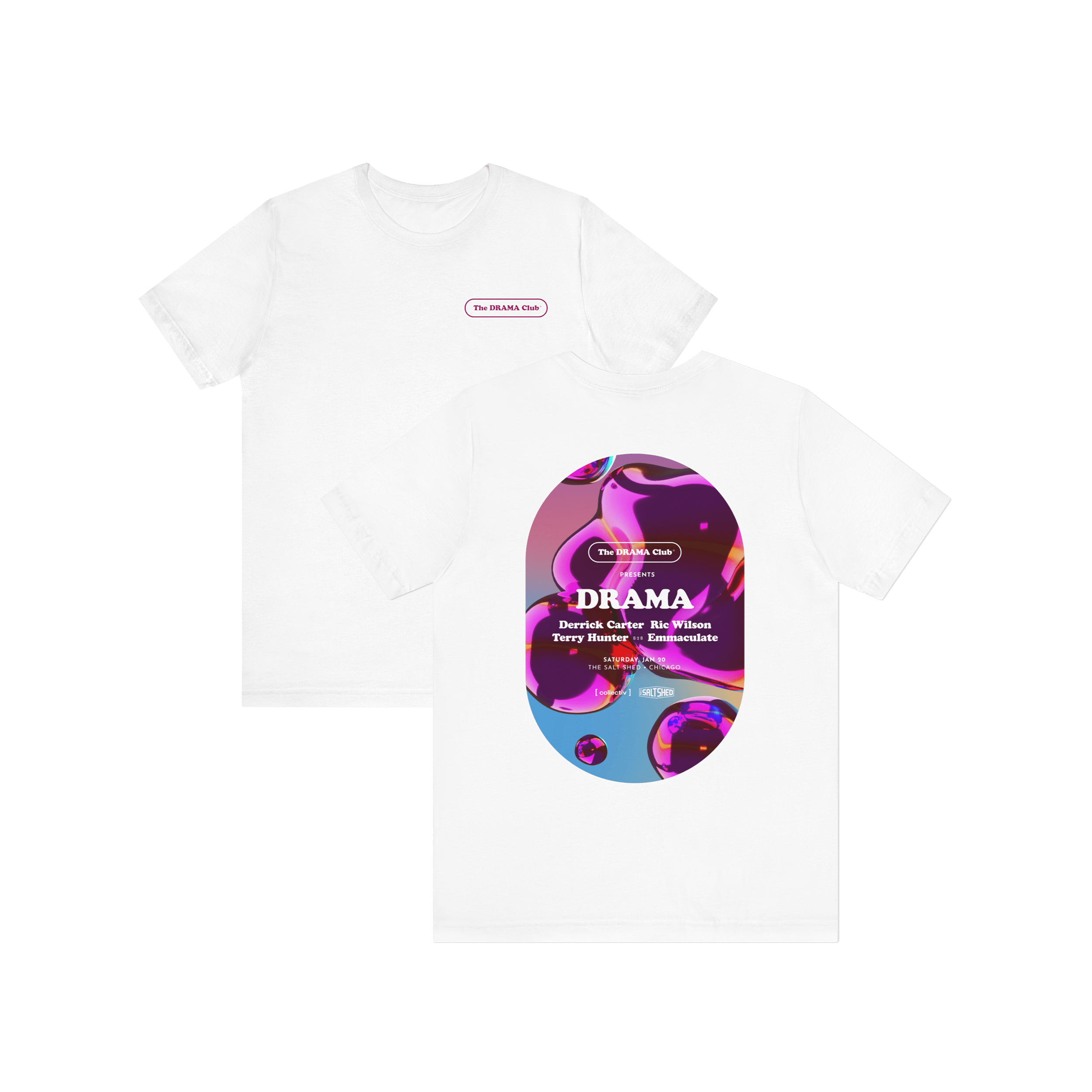 DRAMA CLUB White Graphic T-Shirt