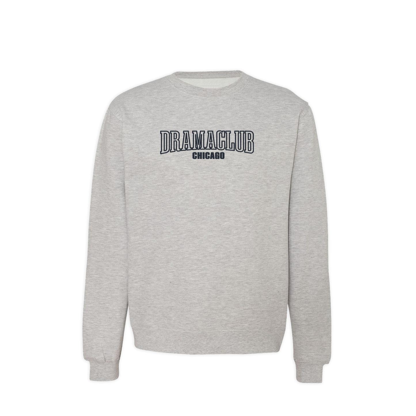 DRAMA CLUB Chicago Jersey de cuello redondo bordado - Gris