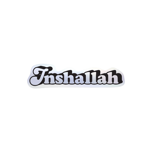 DRAMA Holographic Inshallah Sticker