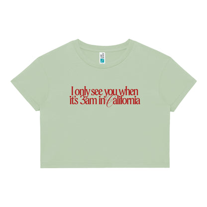 3AM Crop Tee