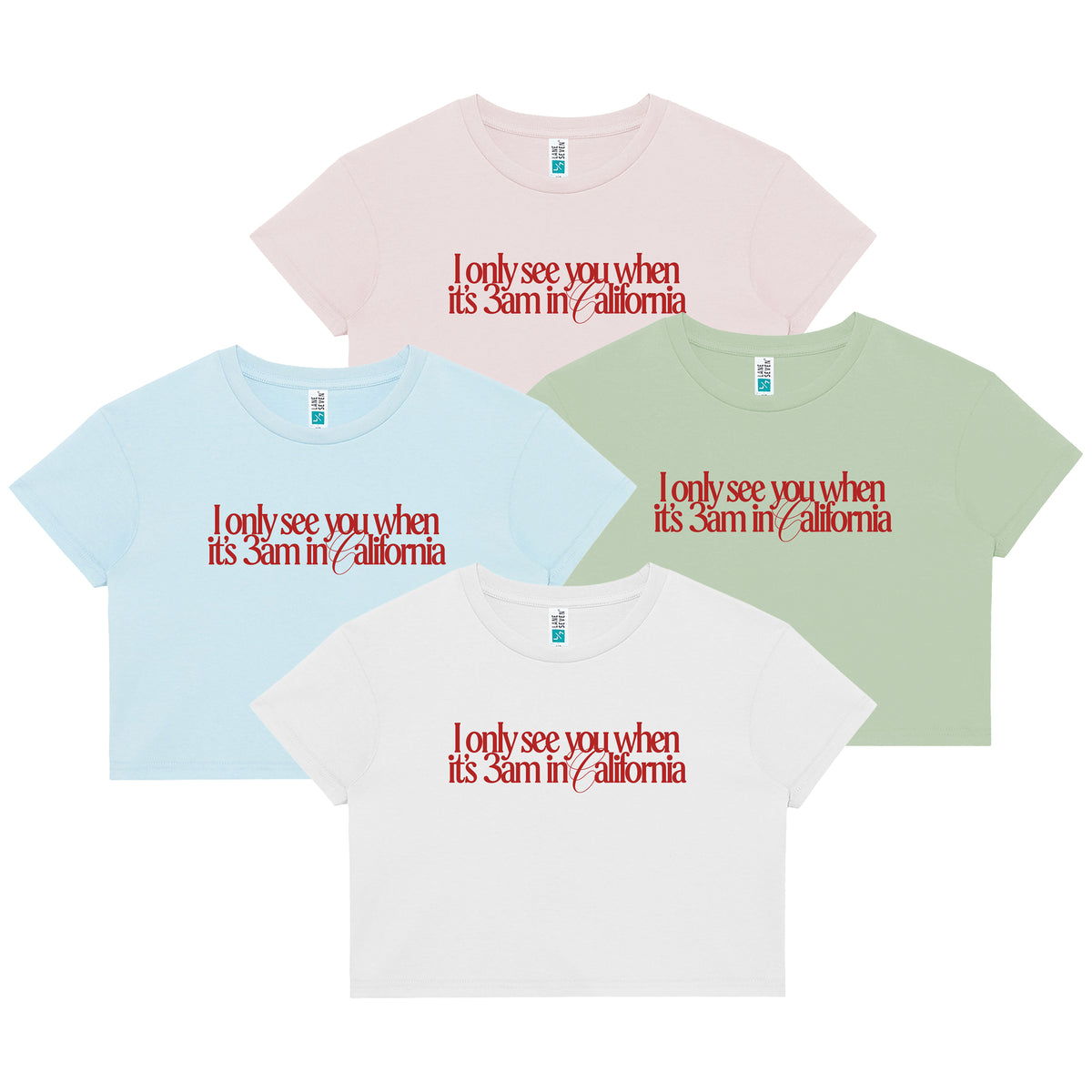 3AM Crop Tee